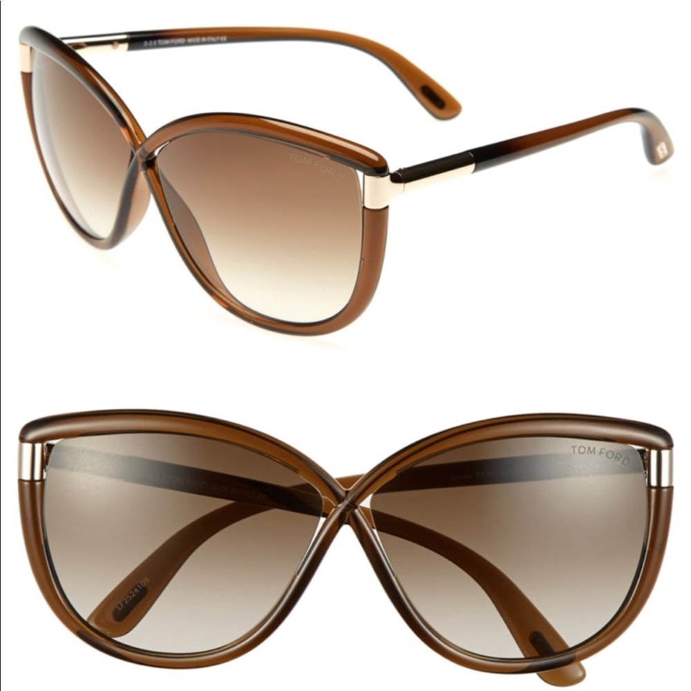 Tom Ford Abbey 63mm Oversized Sunglasses